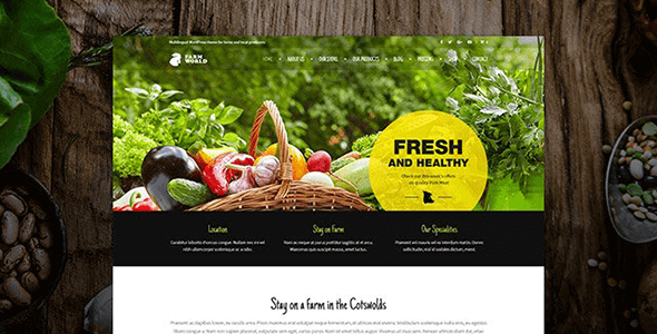 v2 Farmworld - Food & Agriculture WordPress Theme - Download Your Script