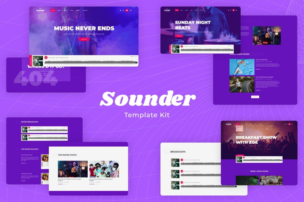 v1.3.7 Sounder Online Radio Station Template Kit Download