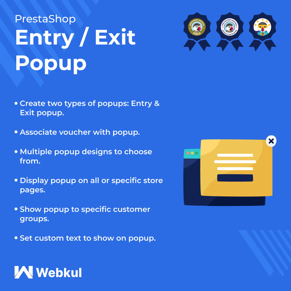 v4.1.0 Entry/Exit Popup with Voucher/Coupon Code PrestaShop - Download