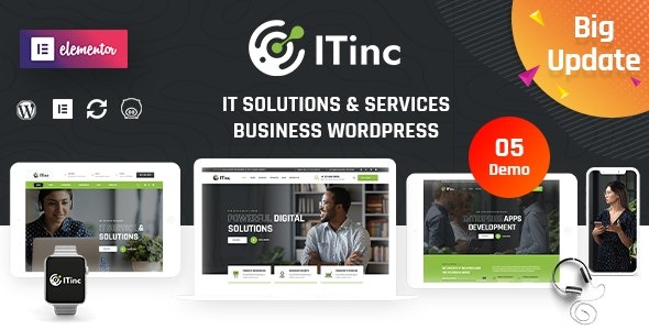 v4.0.0 ITInc Technology - IT Solutions WordPress Theme - Download Your ...